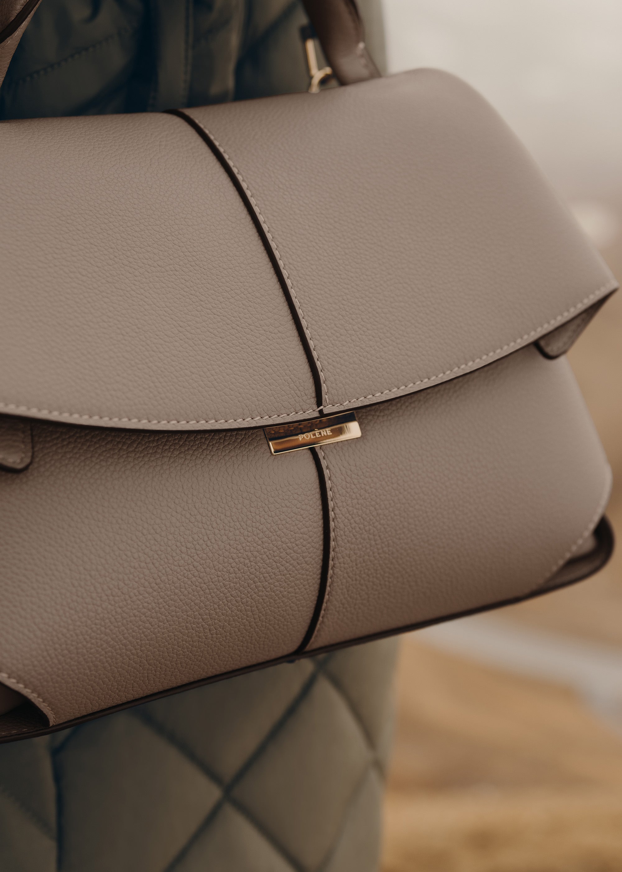 Polene Mokki Textured Taupe