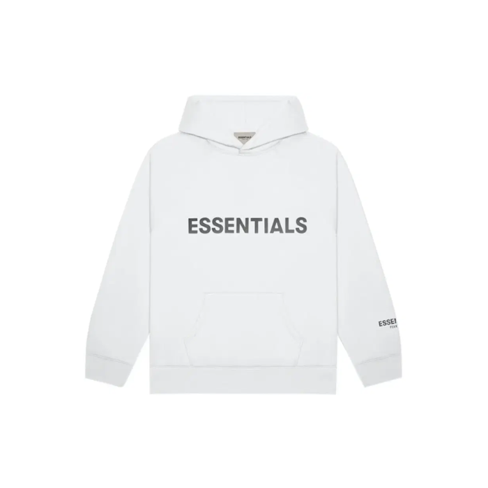 Essentials- Fear Of God Hoodie SS20 "3D Silicon Applique White"