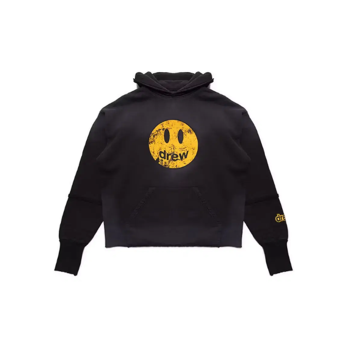 Drew Hoodie "Deconstructed Mascot Faded Black"