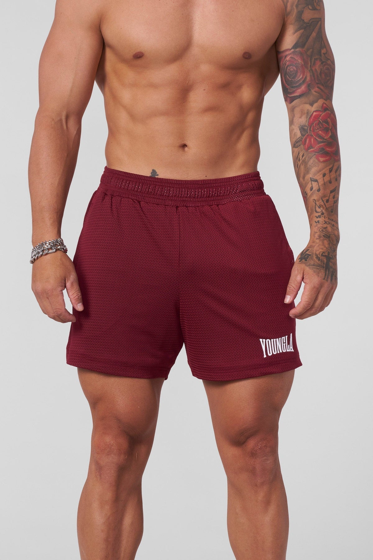 1026 - AeroMesh Shorts Burgundy