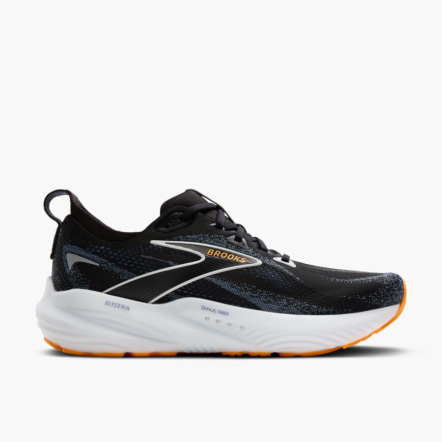 Brooks Glycerin 22 Black/Country Blue/Orange Pop