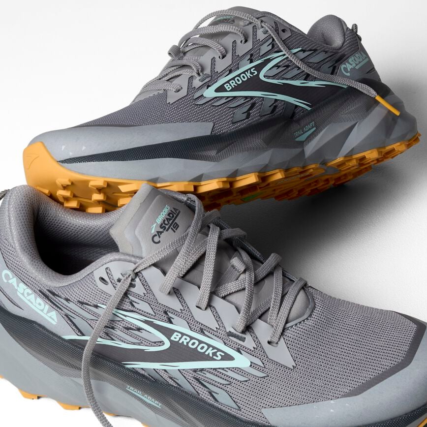 Brooks Cascadia 19 Alloy/Ebony/Orange