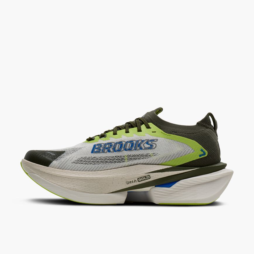 Brooks PYNRS x Hyperion Max 3 Blanc/Acid Lime/Blue (Women's)