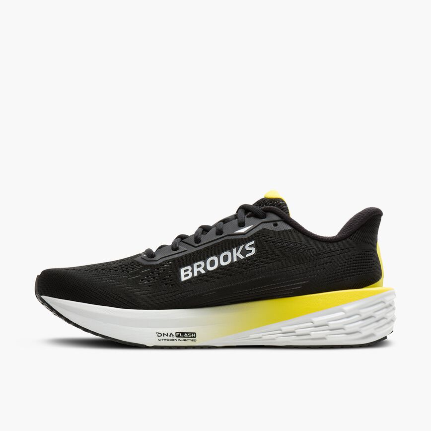 Brooks Launch 12 Black/Cyber Yellow/Oyster