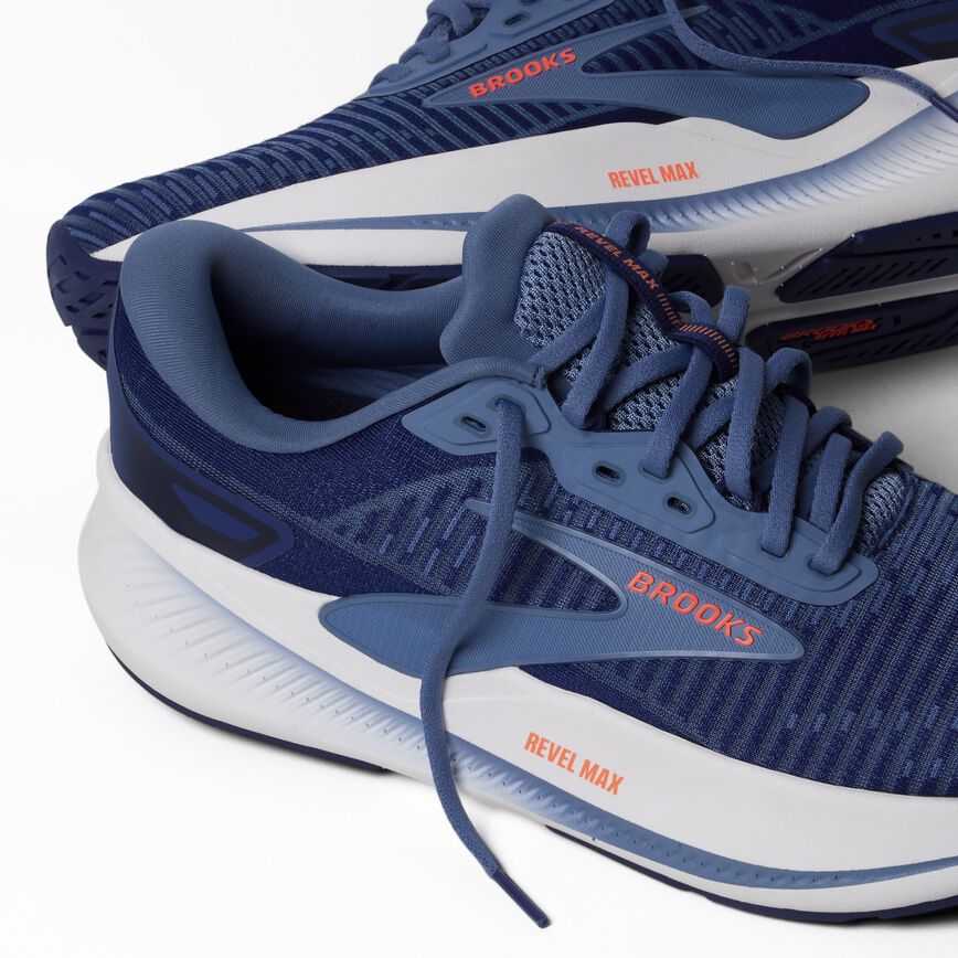 Brooks Revel Max Beacon Blue/Moonlight/Orange