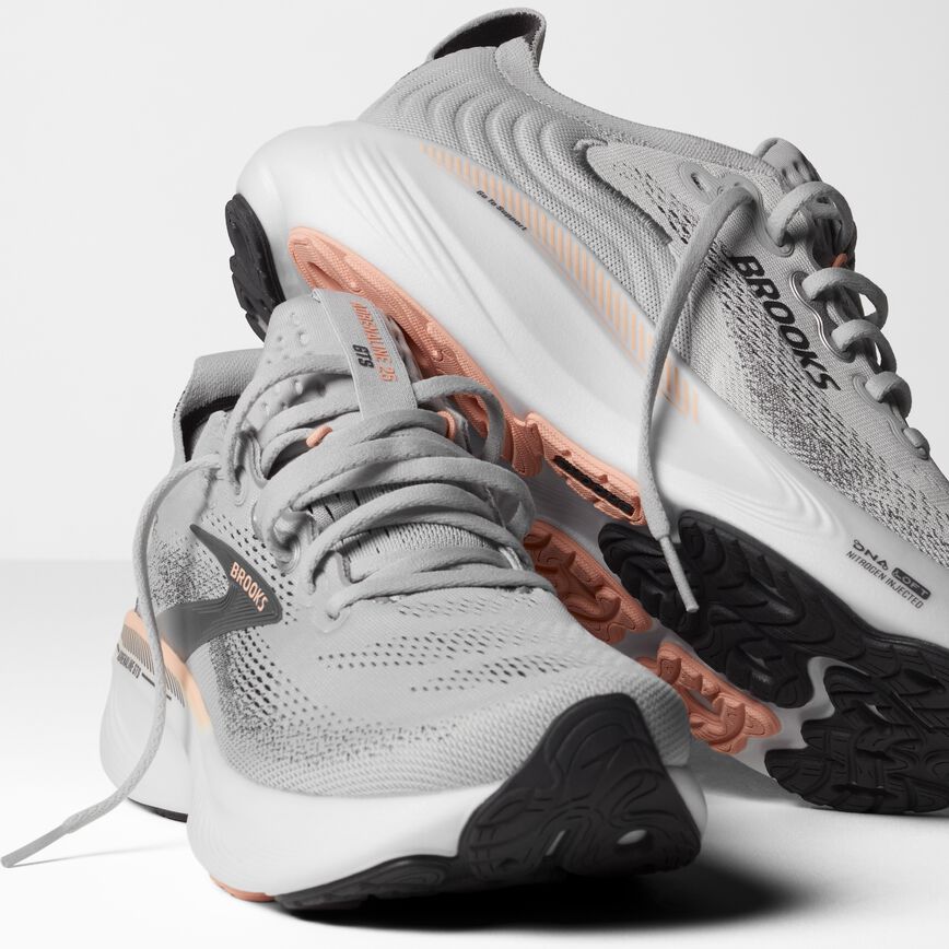 Brooks Adrenaline GTS 25 Grey/Blackened Pearl/Coral (Women's)