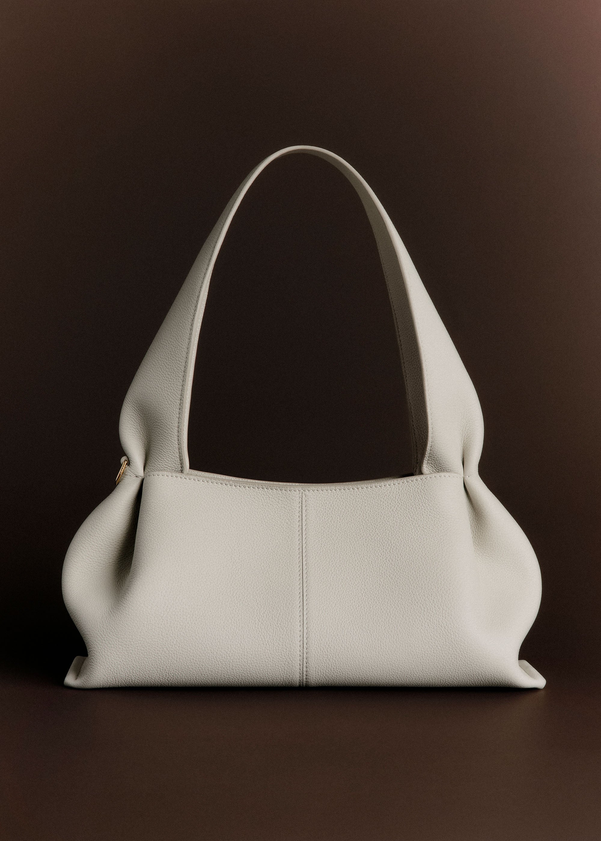 Polene Numero Neuf East West Textured Chalk