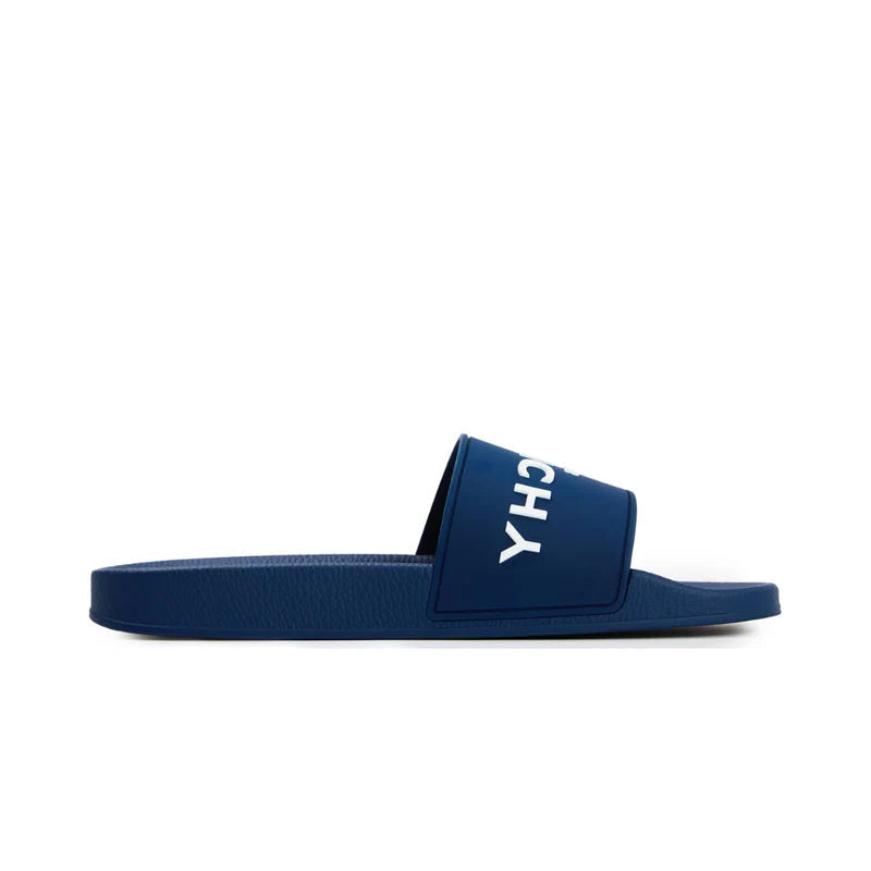 GIVENCHY LOGO SIGNATURE SLIDE BLUE
