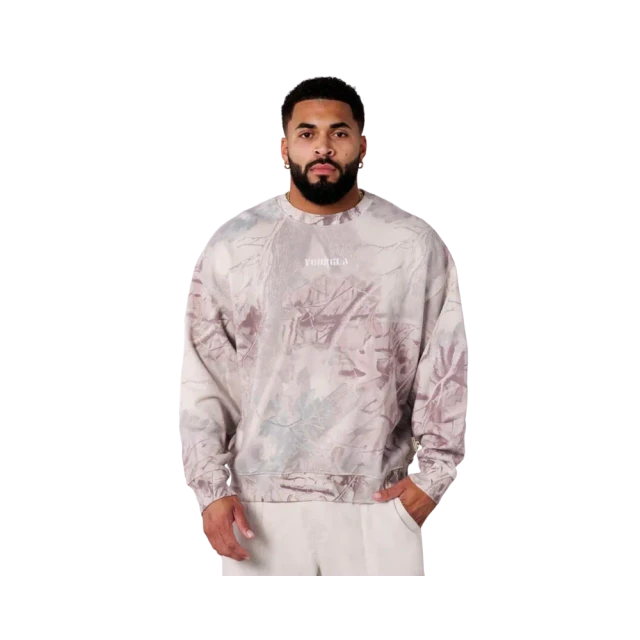 YoungLA Tree Camo Collection Crewnecks Desert Tan Tree Camo