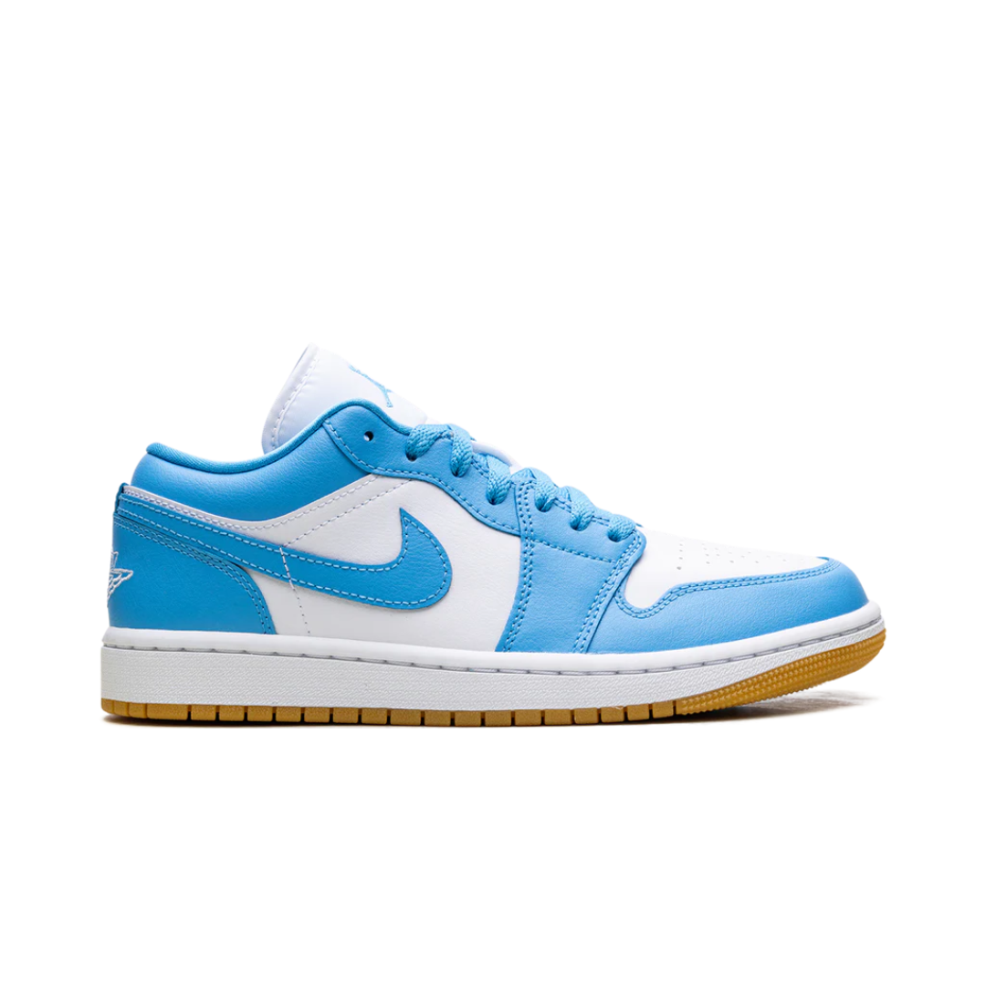 Jordan 1 Low White Gum Light Brown Dark Powder Blue (W)