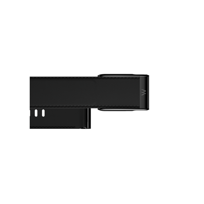 Whoop MG Leatherluxe Straight Black/Cream with Black Band (12 Month Subscription Included)