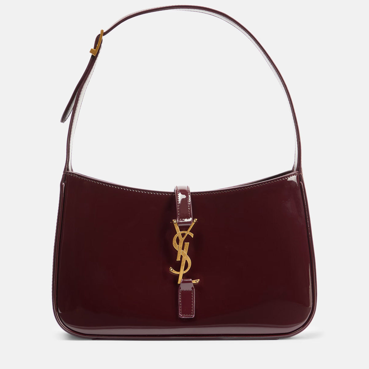 Saint Laurent Le 5 à 7 patent leather shoulder bag
