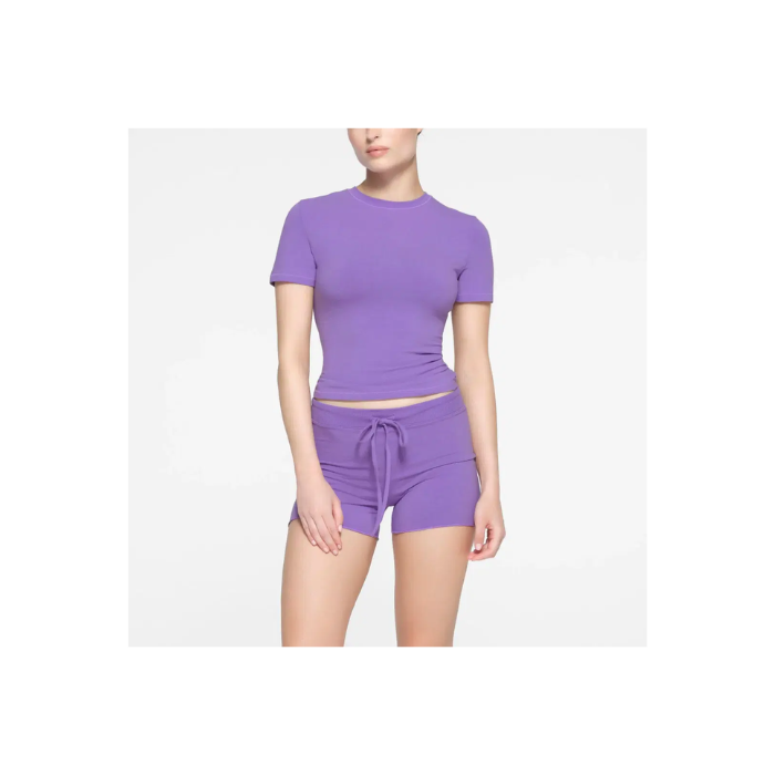 Skims Cotton Jersey Short Sugar Ultra Violet
