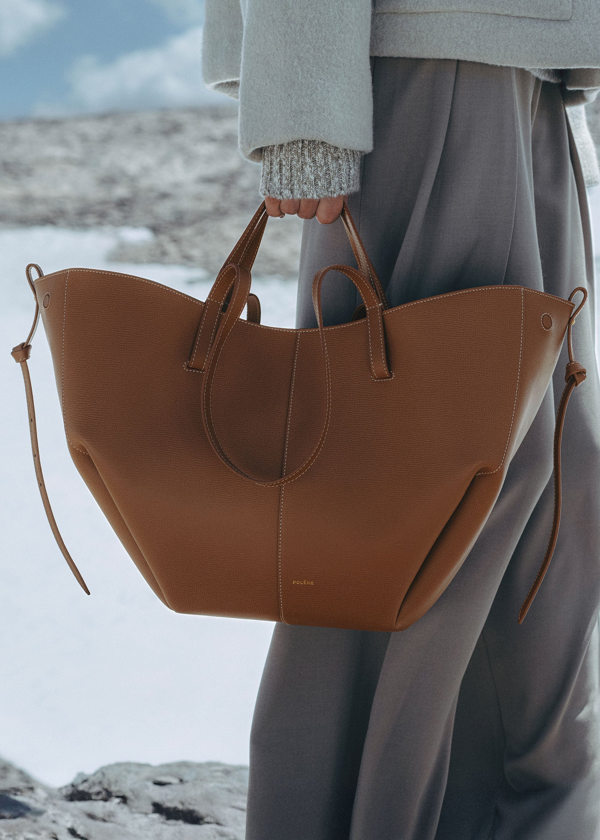 Polene Cyme Textured Camel