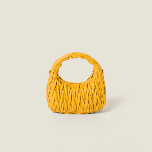 Miu Miu Wander matelassé nappa leather hobo bag