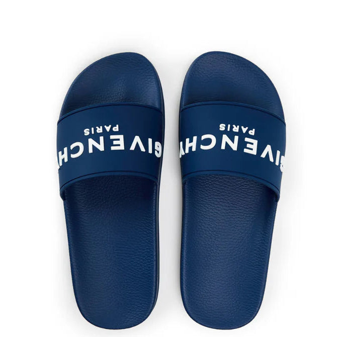 GIVENCHY LOGO SIGNATURE SLIDE BLUE