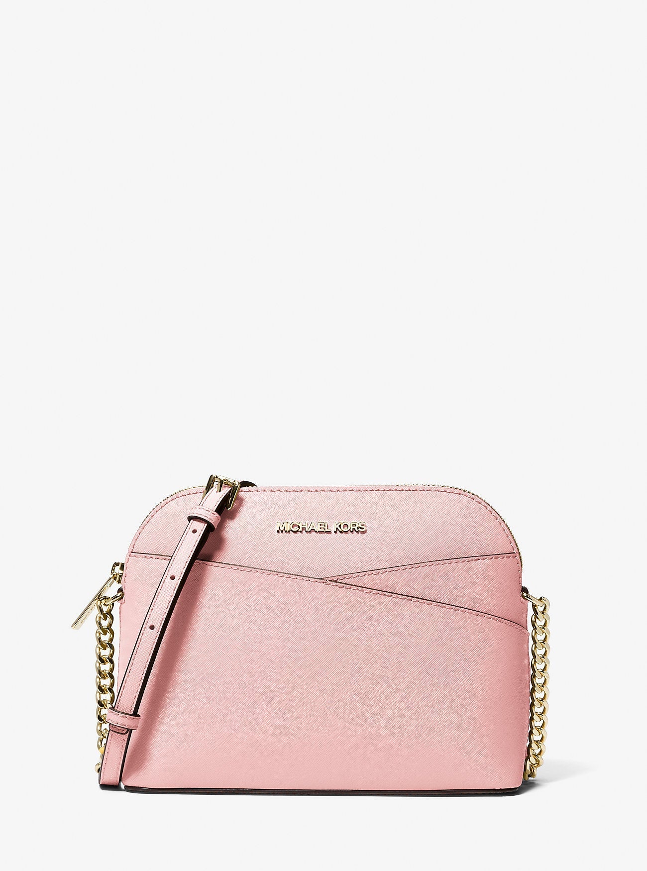 Jet Set Travel Medium Dome Crossbody Bag Powder Blush Powder Blush