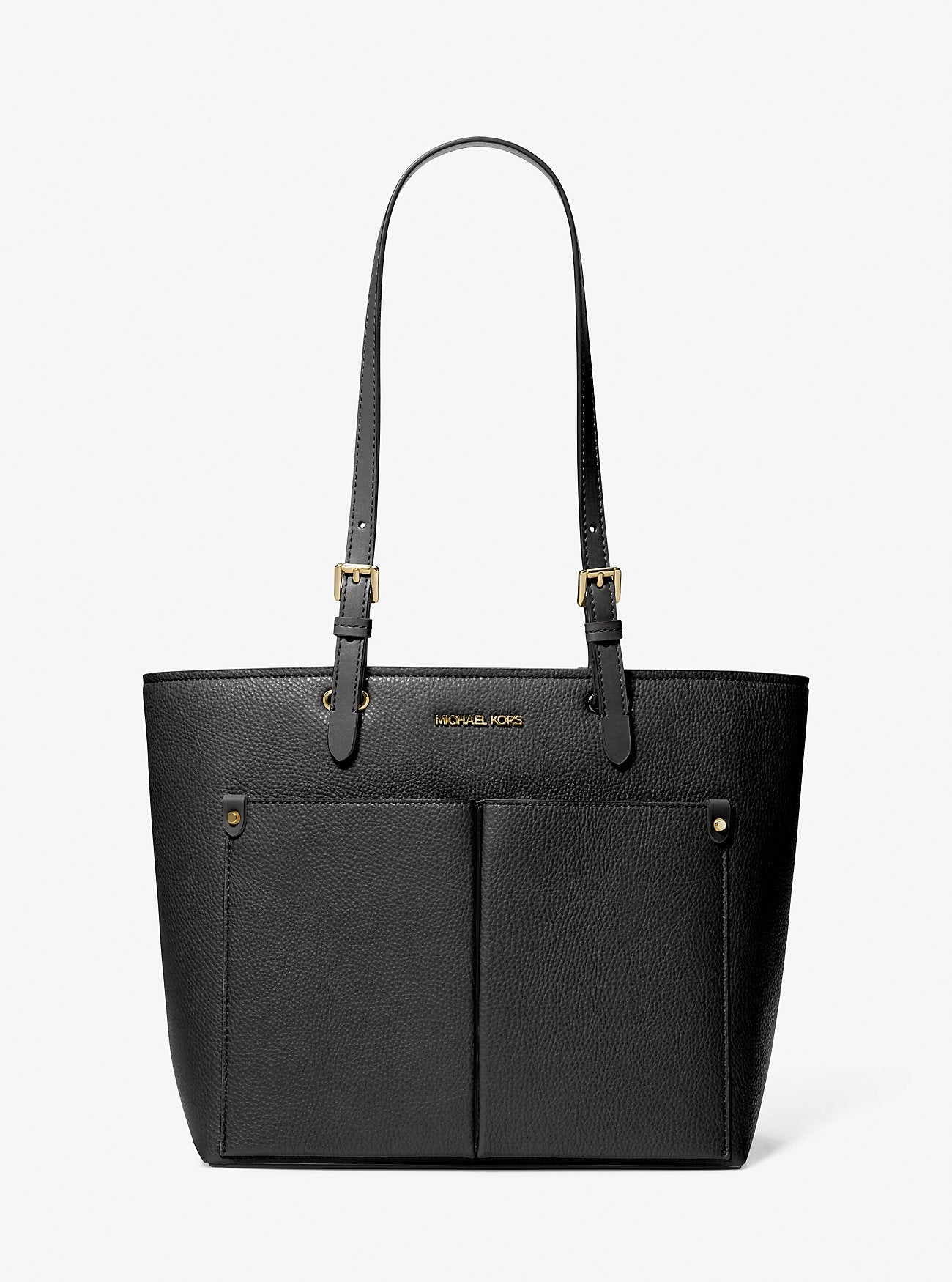 Michael Kors Jet Set Medium Pocket Tote Bag Black