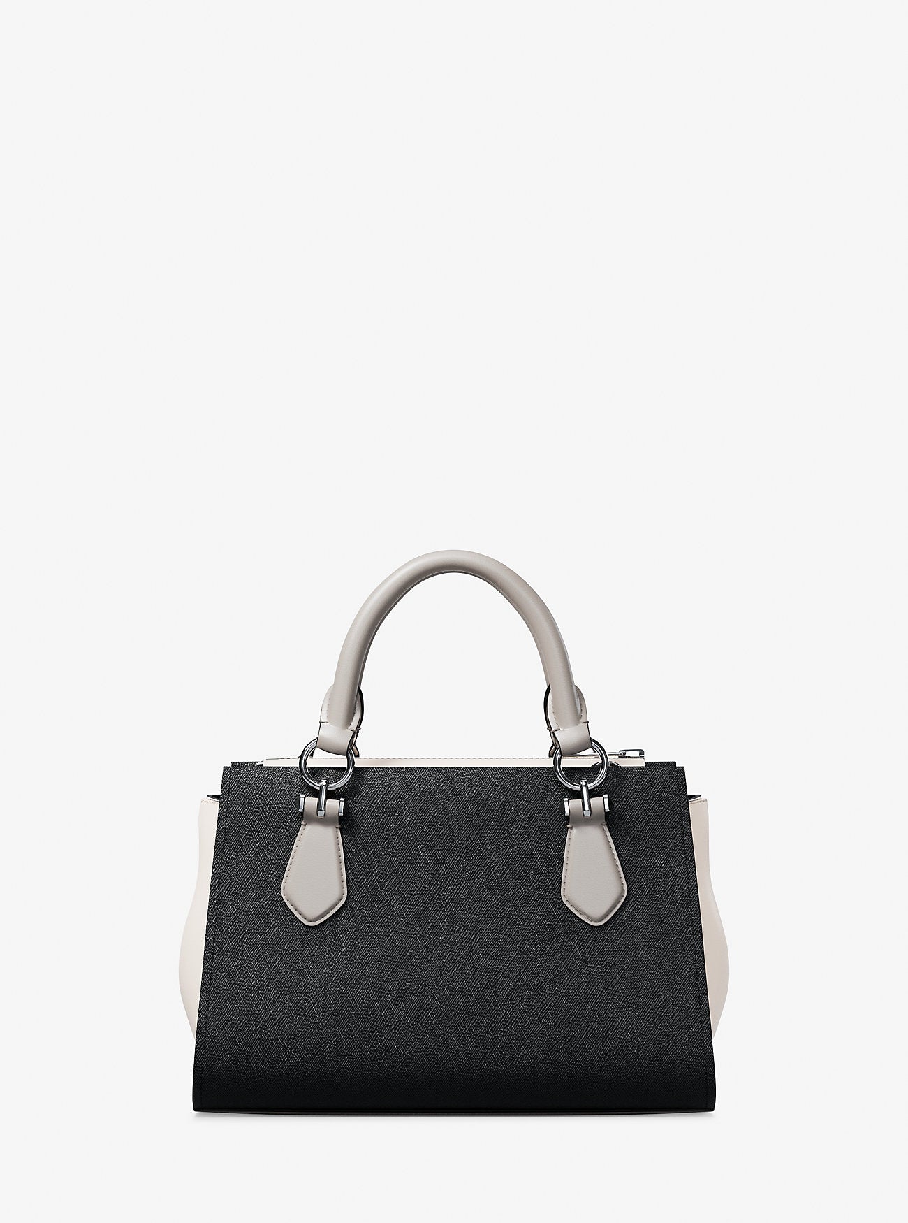 Marilyn Small Color-Block Saffiano Leather Messenger Bag Black Combo Black Combo
