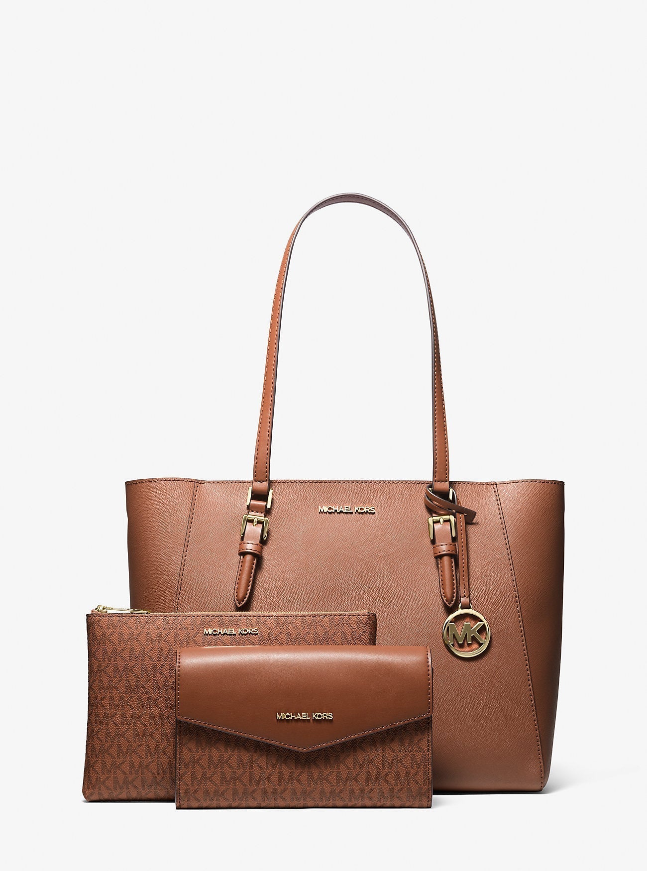 Charlotte Large Saffiano Leather 3-in-1 Tote Bag Luggage Luggage