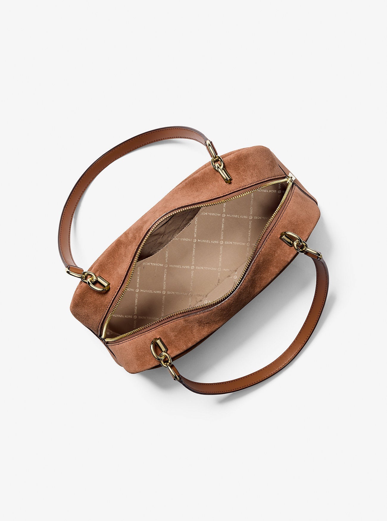 Cecily Medium Suede Shoulder Bag Luggage Luggage