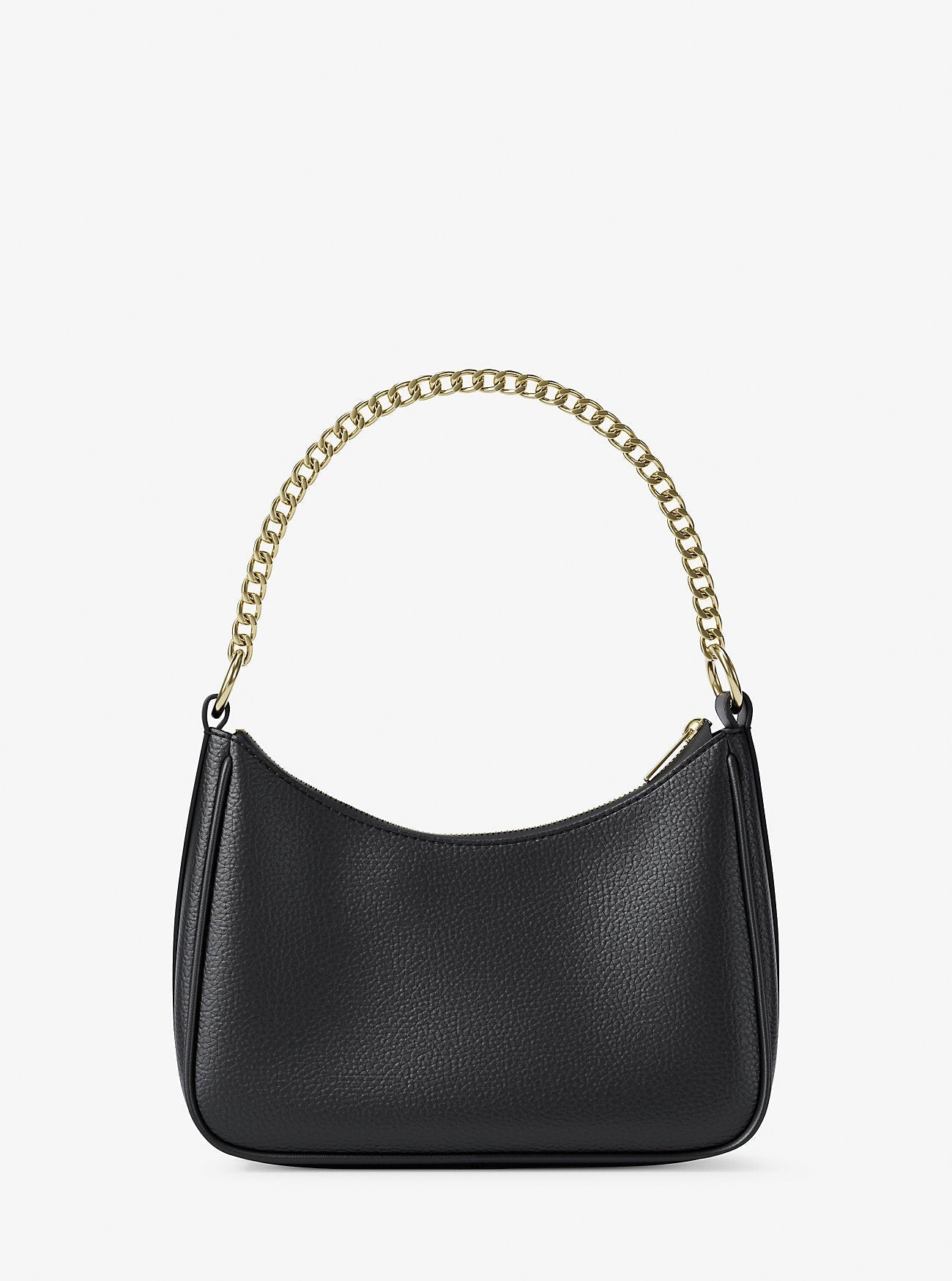 Jet Set Large Pebbled Leather Convertible Crossbody Bag Black Black