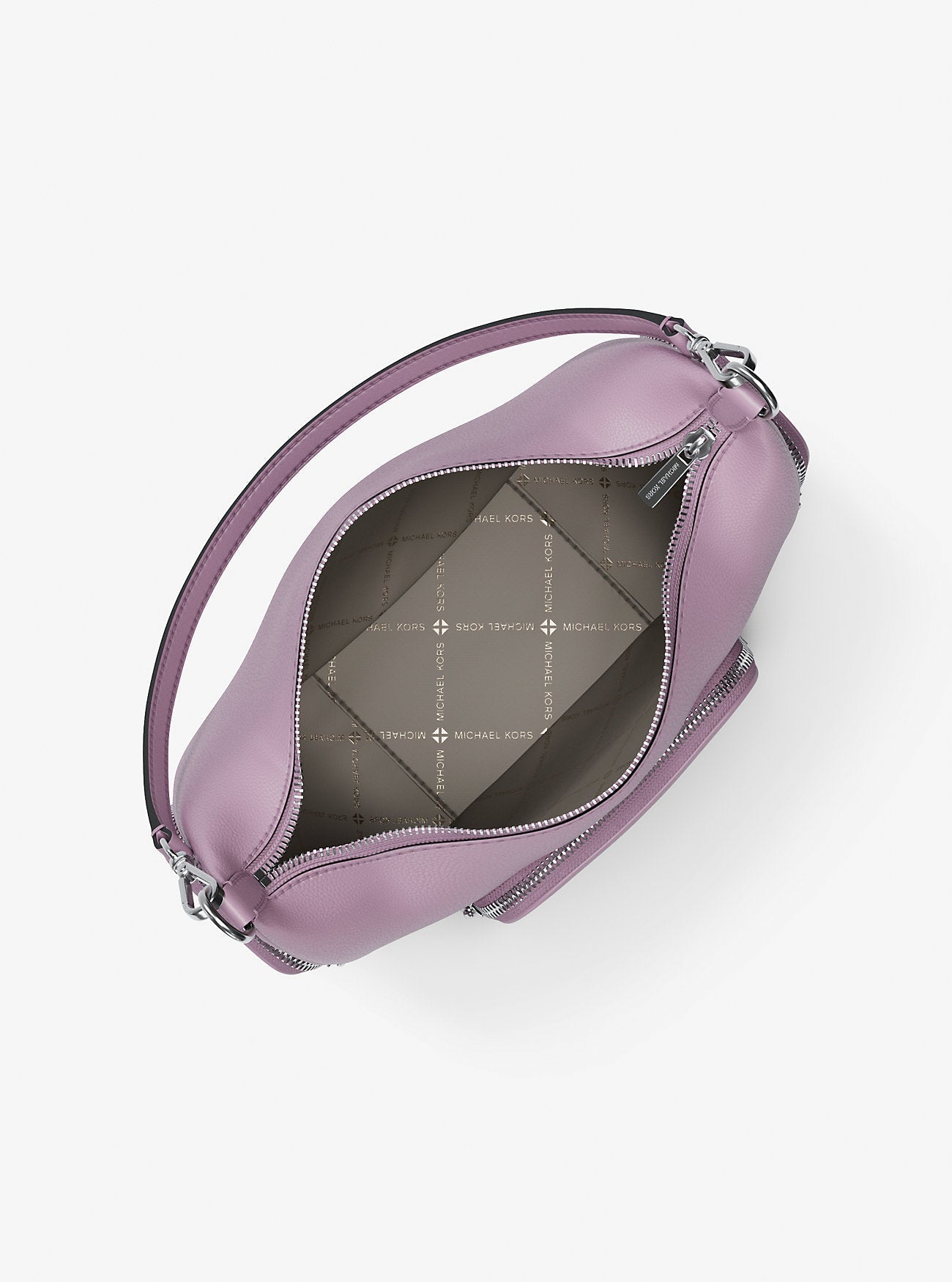 Merritt Medium Pebbled Leather Convertible Shoulder Bag Lt Quartz Lt Quartz
