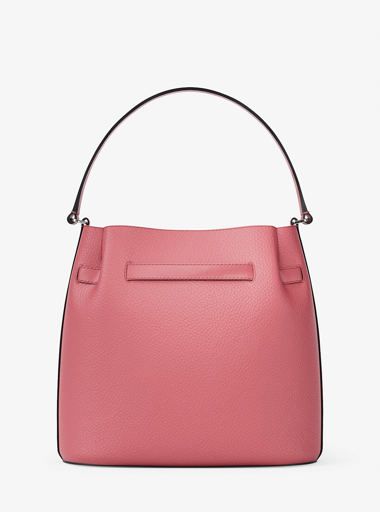 Carson Medium Pebbled Leather Convertible Bucket Crossbody Bag Hibiscus Hibiscus