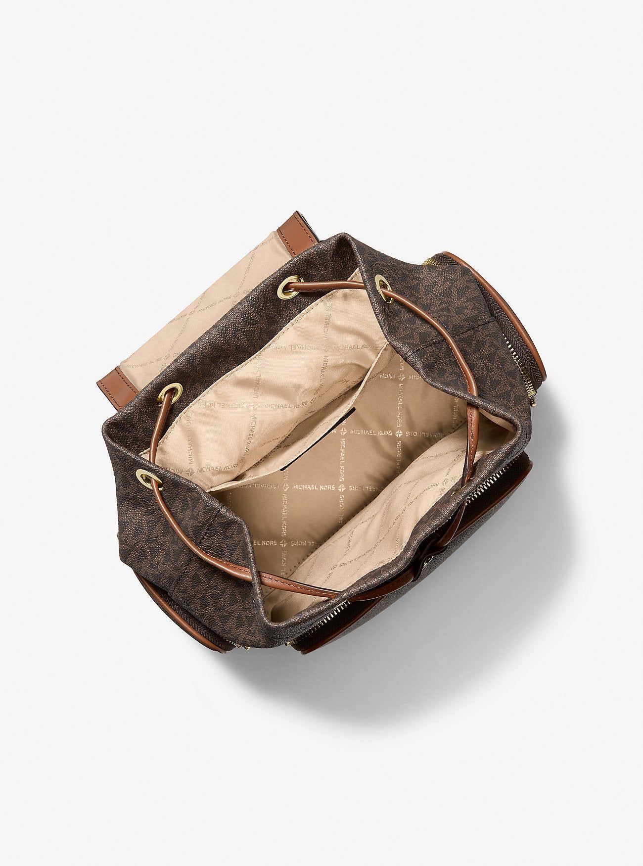 Merritt Small Signature Logo Cargo Backpack Brown Brown