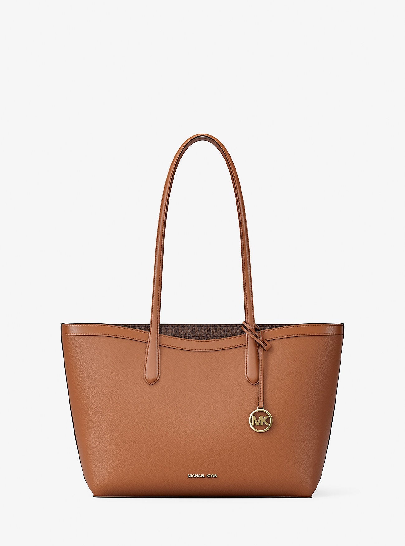 Michael Kors Arden Large Pebbled Leather Tote Bag Brown