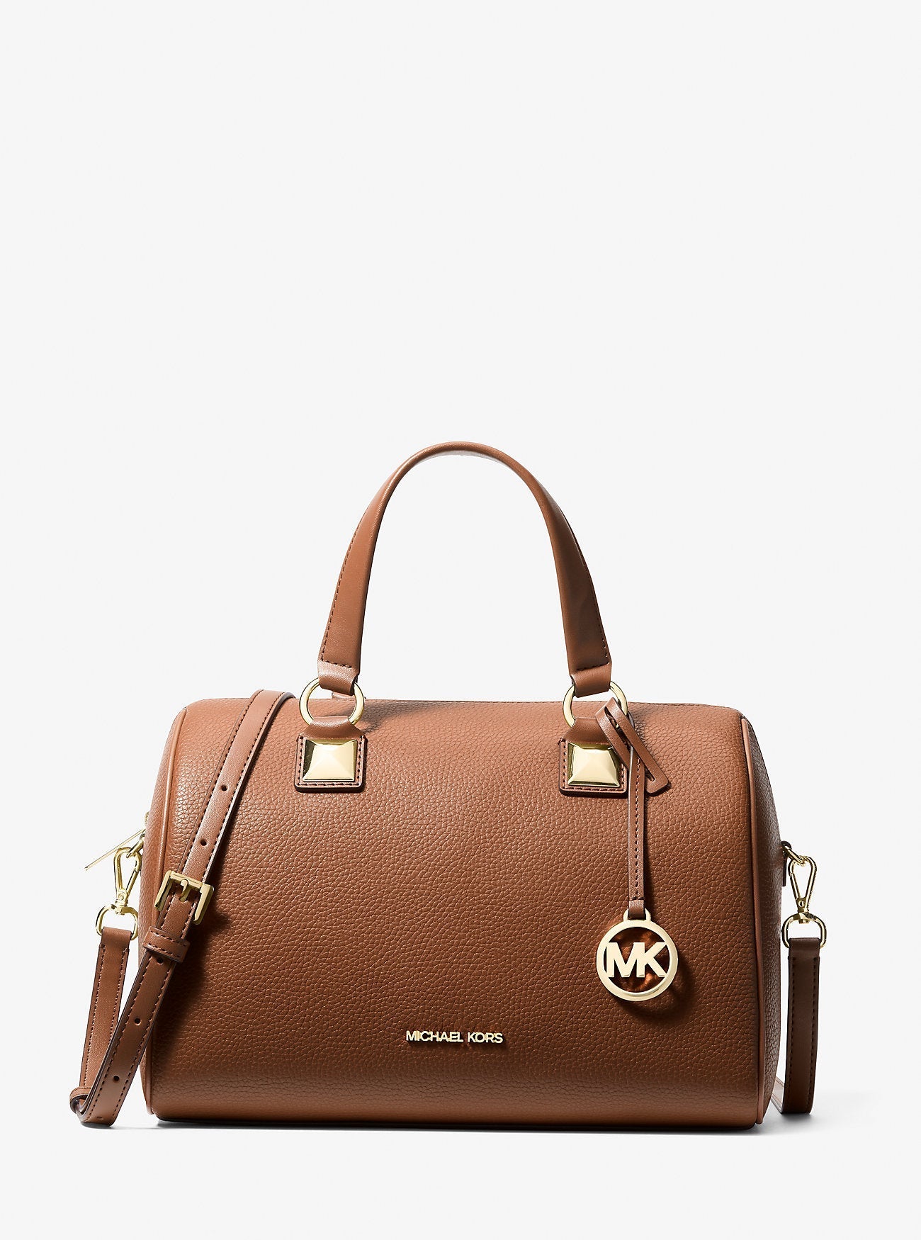 Grayson Medium Pebbled Leather Duffel Bag Luggage Luggage
