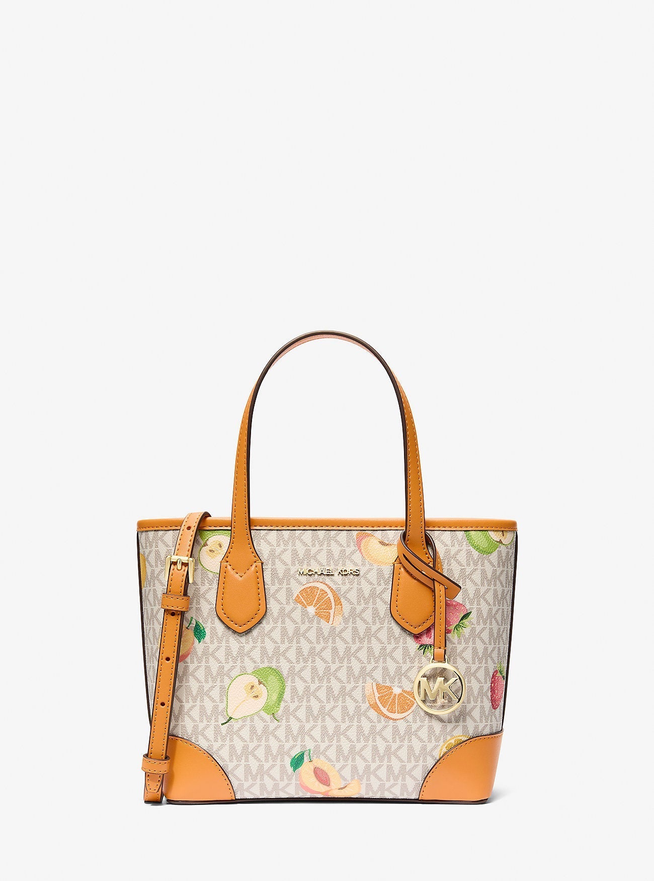 Eva Extra-Small Printed Signature Logo Convertible Tote Bag Rad Ornge Ml Rad Ornge Ml