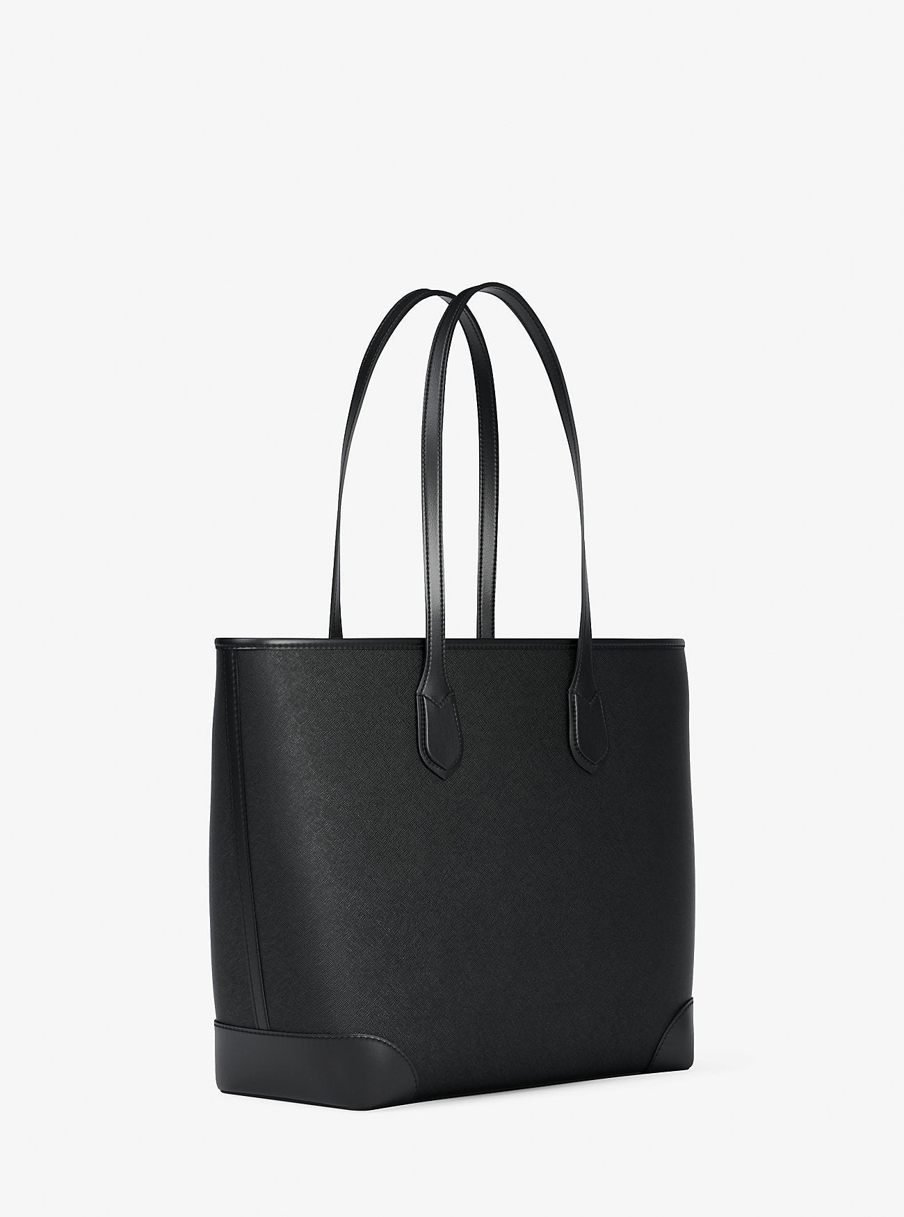 Eva Large Saffiano Leather Tote Bag Black Black