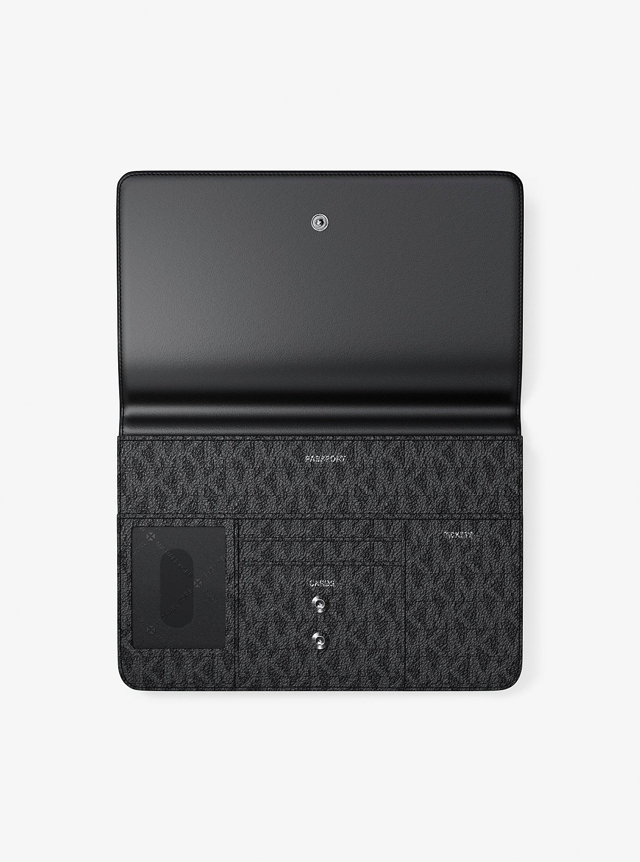 Cooper Large Embellished Signature Logo Wallet Black Black
