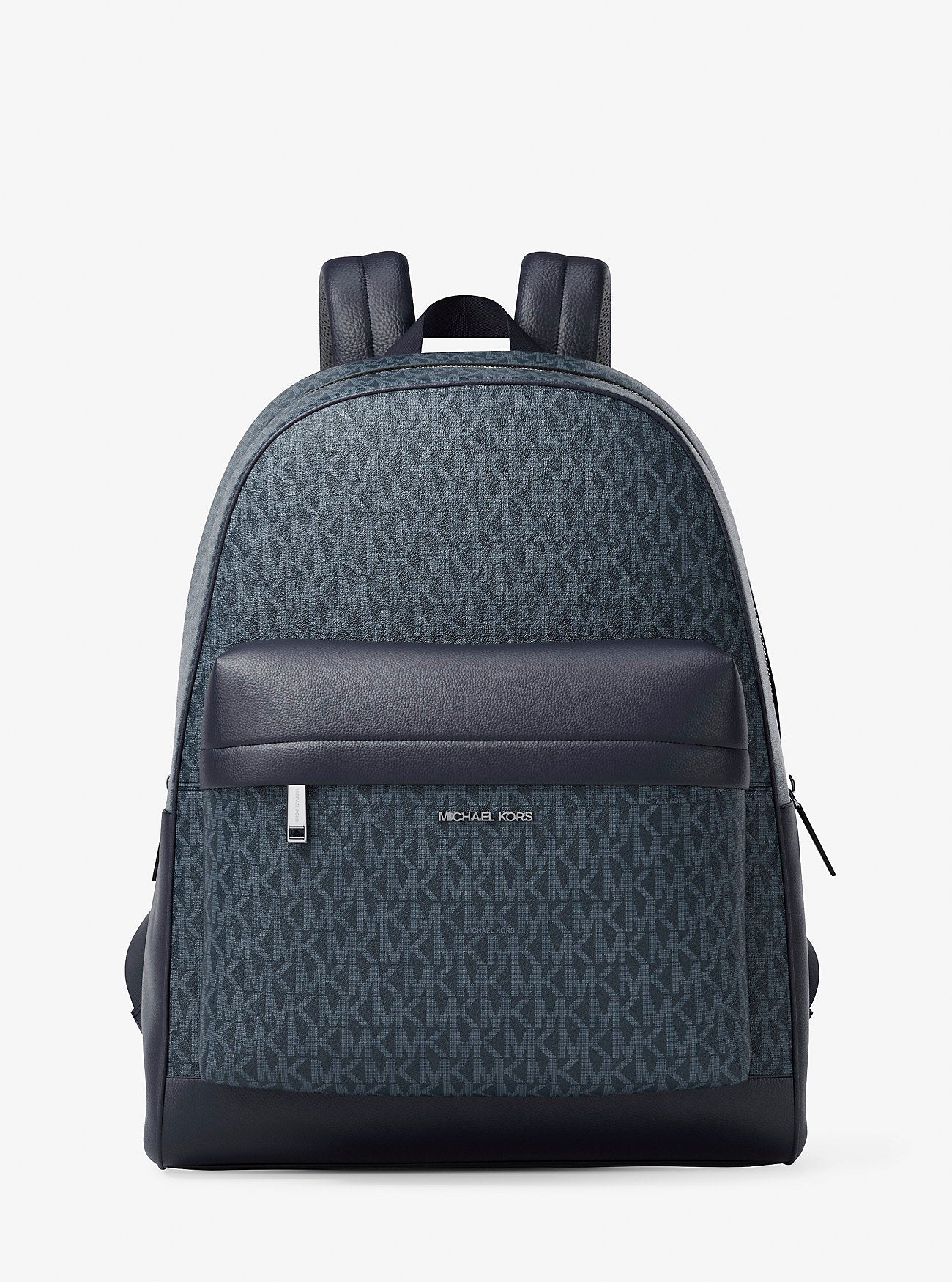 Michael Kors Pacey Medium Signature Logo Backpack Admrl-Plblue