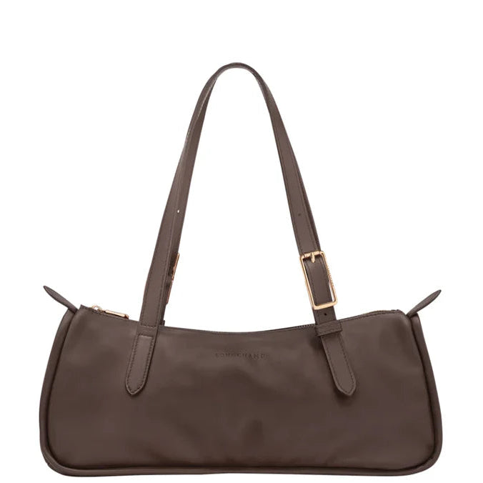 LONGCHAMP MOCHA Looong L Shoulder Leather bag