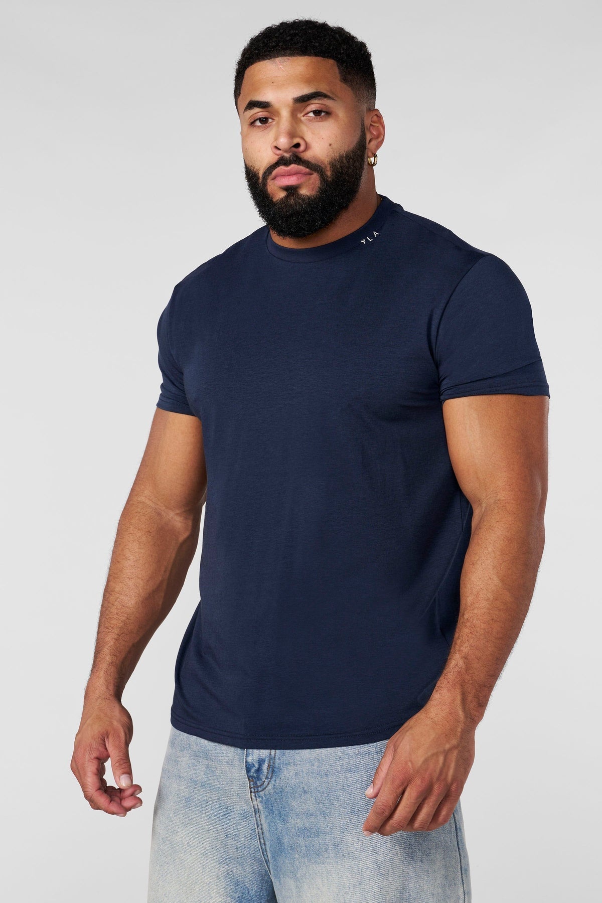 4334 - AeroTech Fitted Tees Navy