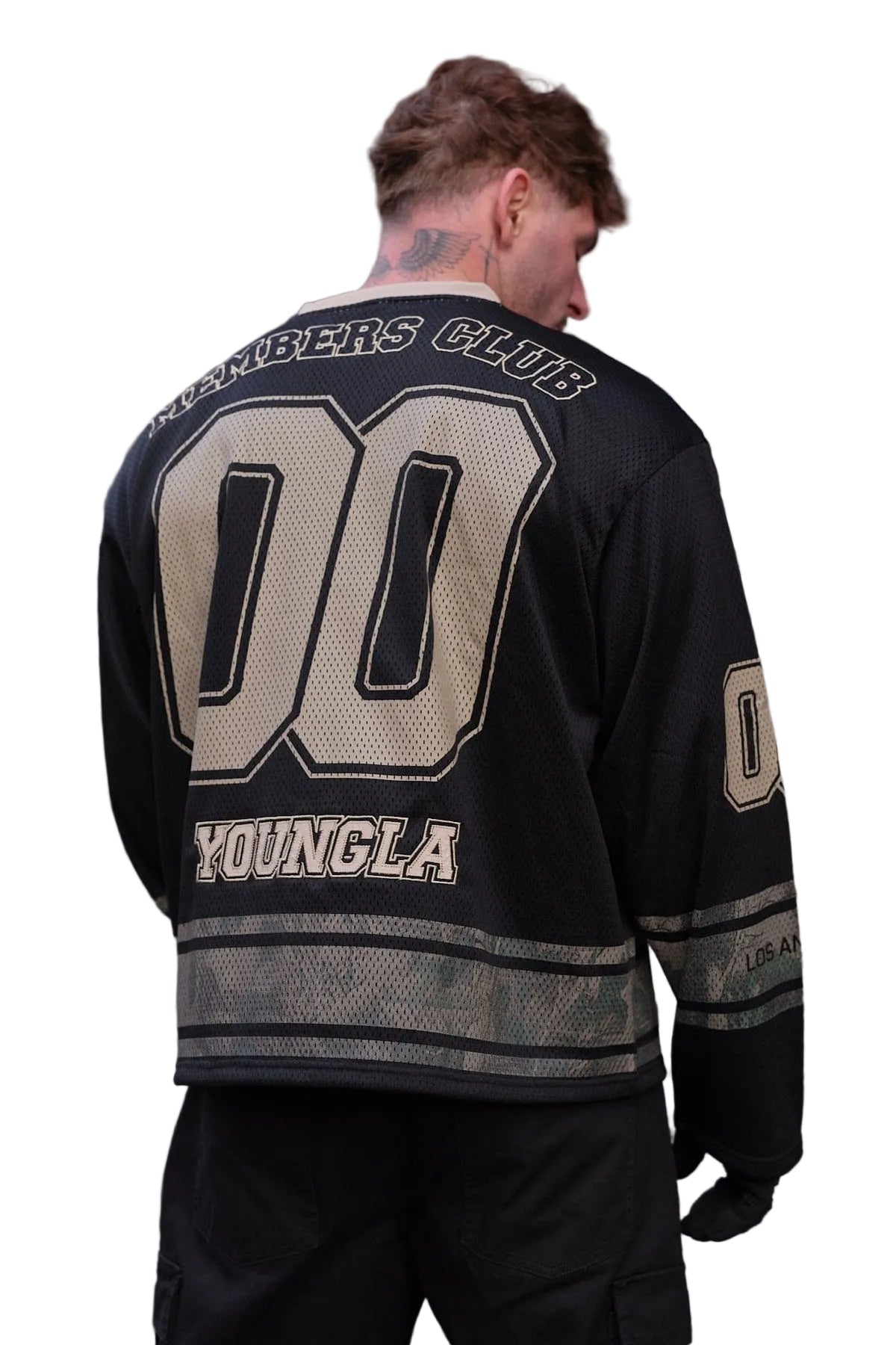 8056 - Southside Hockey Jersey Black/Tree Camo - Unmatched Kicks - YOUNG LA