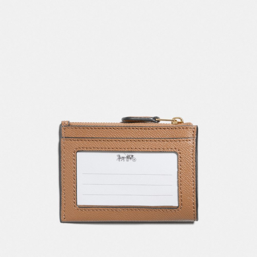 Coach Mini Skinny Id Case Gold Taupe