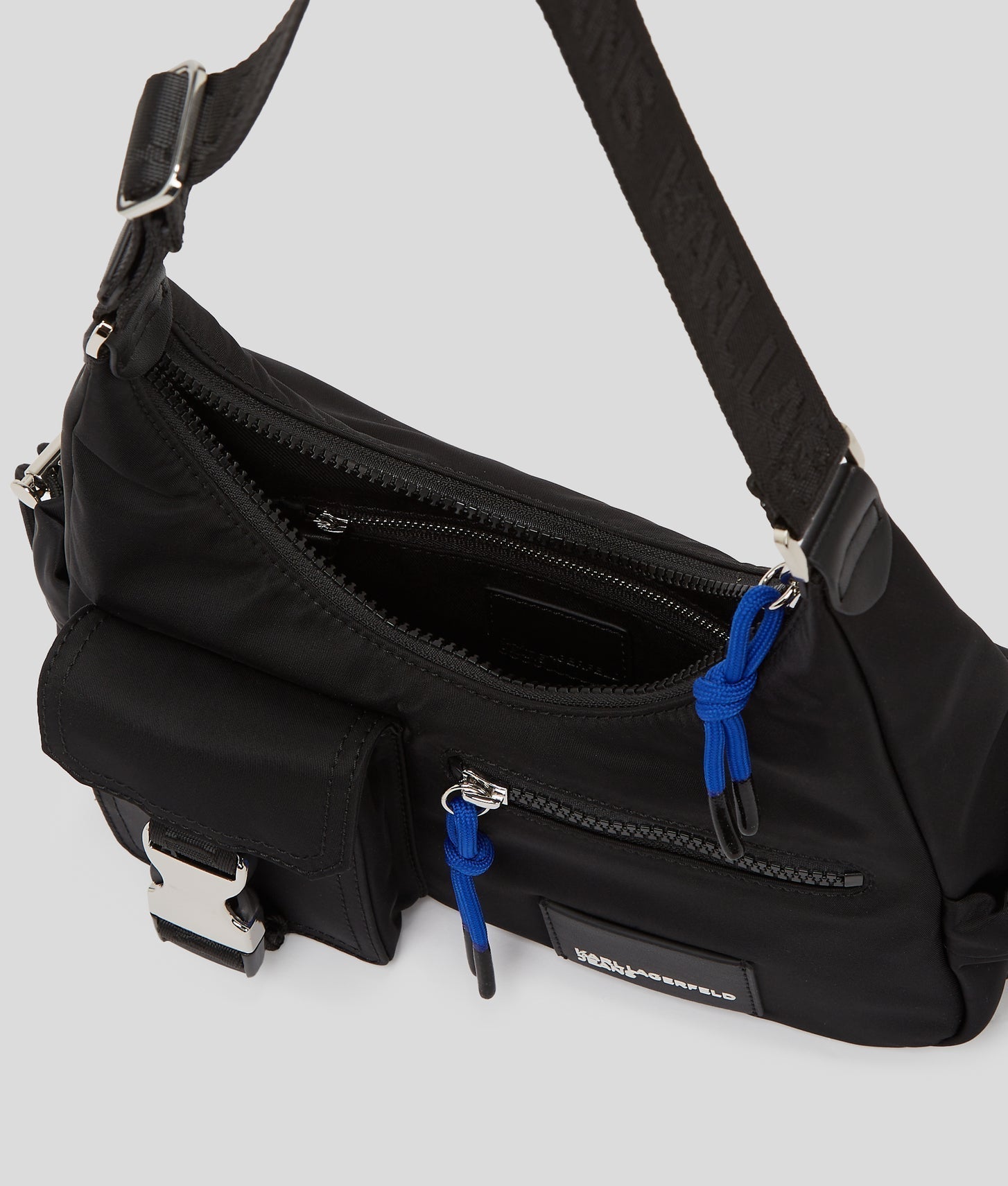 KarlLagerfeld Street Nylon Shoulder Bag Black
