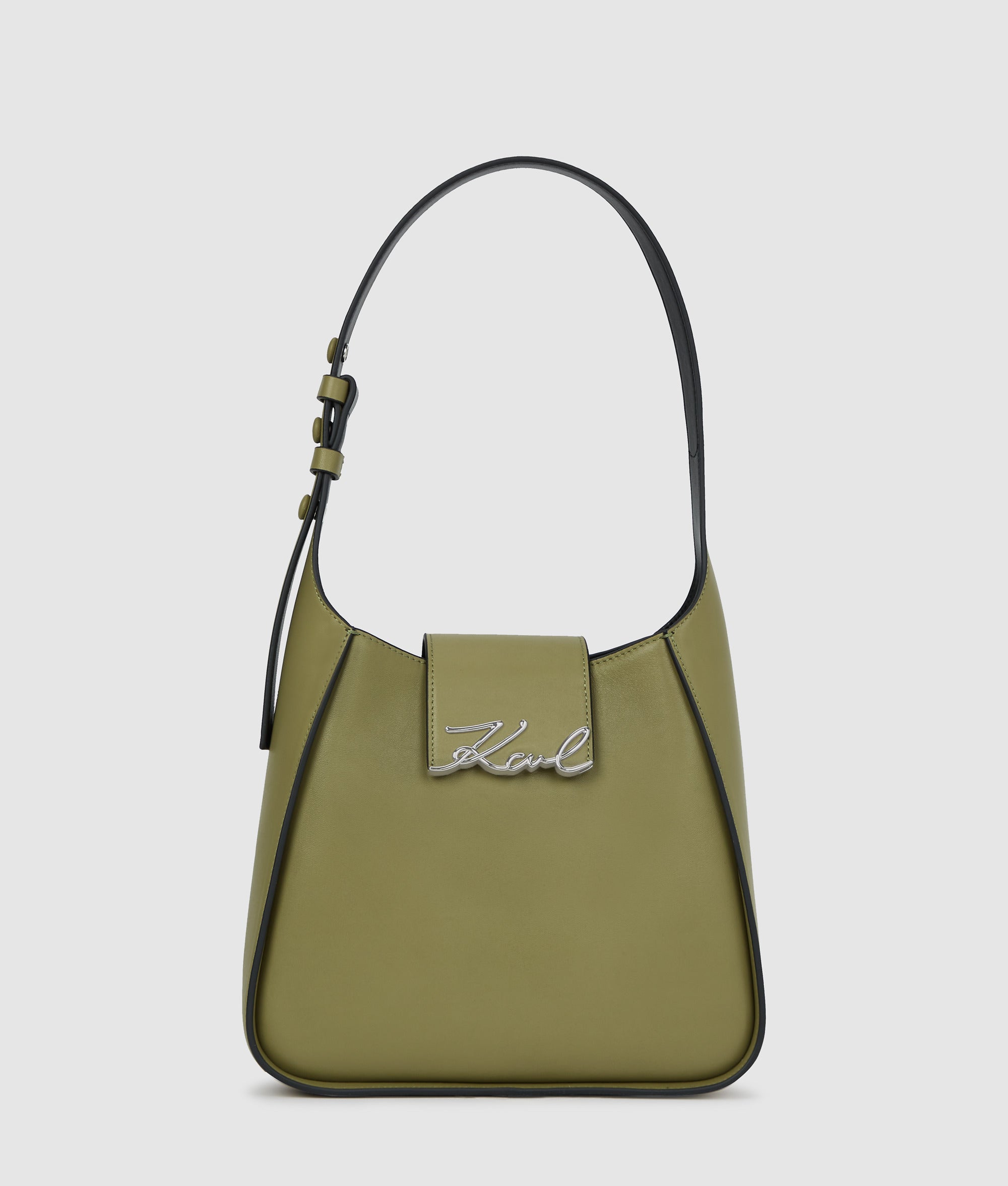 KarlLagerfeld Ksignature Hobo Bag Cedar