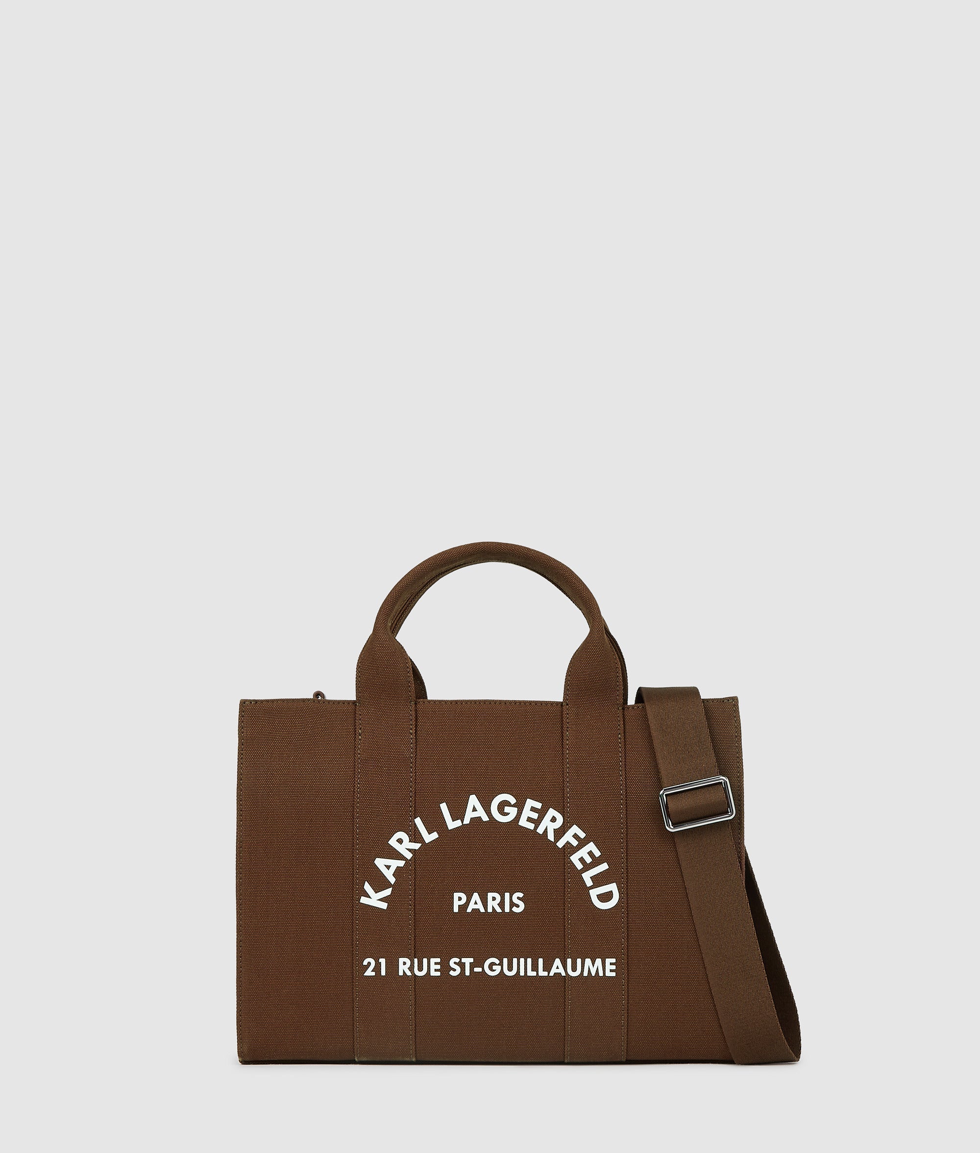 KarlLagerfeld Rue St-Guillaume Medium Square Tote Bag Friar Brown