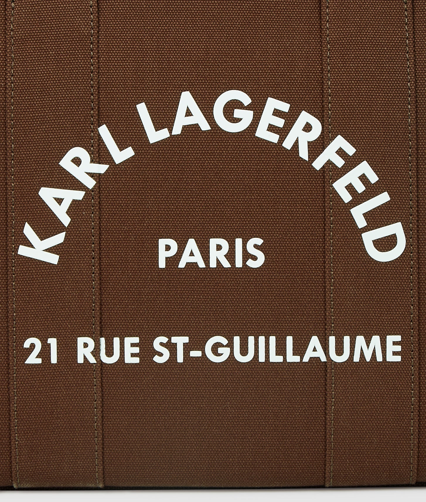 KarlLagerfeld Rue St-Guillaume Medium Square Tote Bag Friar Brown