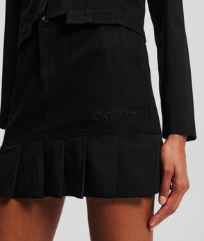 KarlLagerfeld Utility Coated Denim Shoulder Bag Coated Black Denim