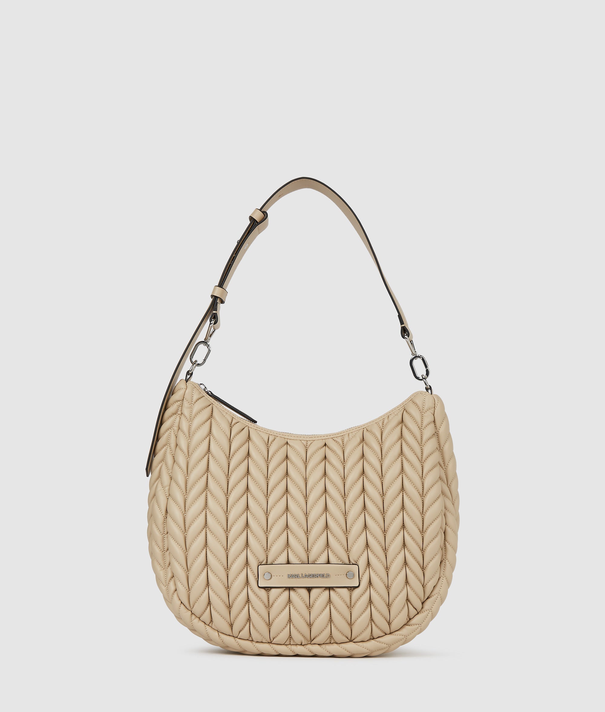 KarlLagerfeld Kweave Hobo Bag Safari
