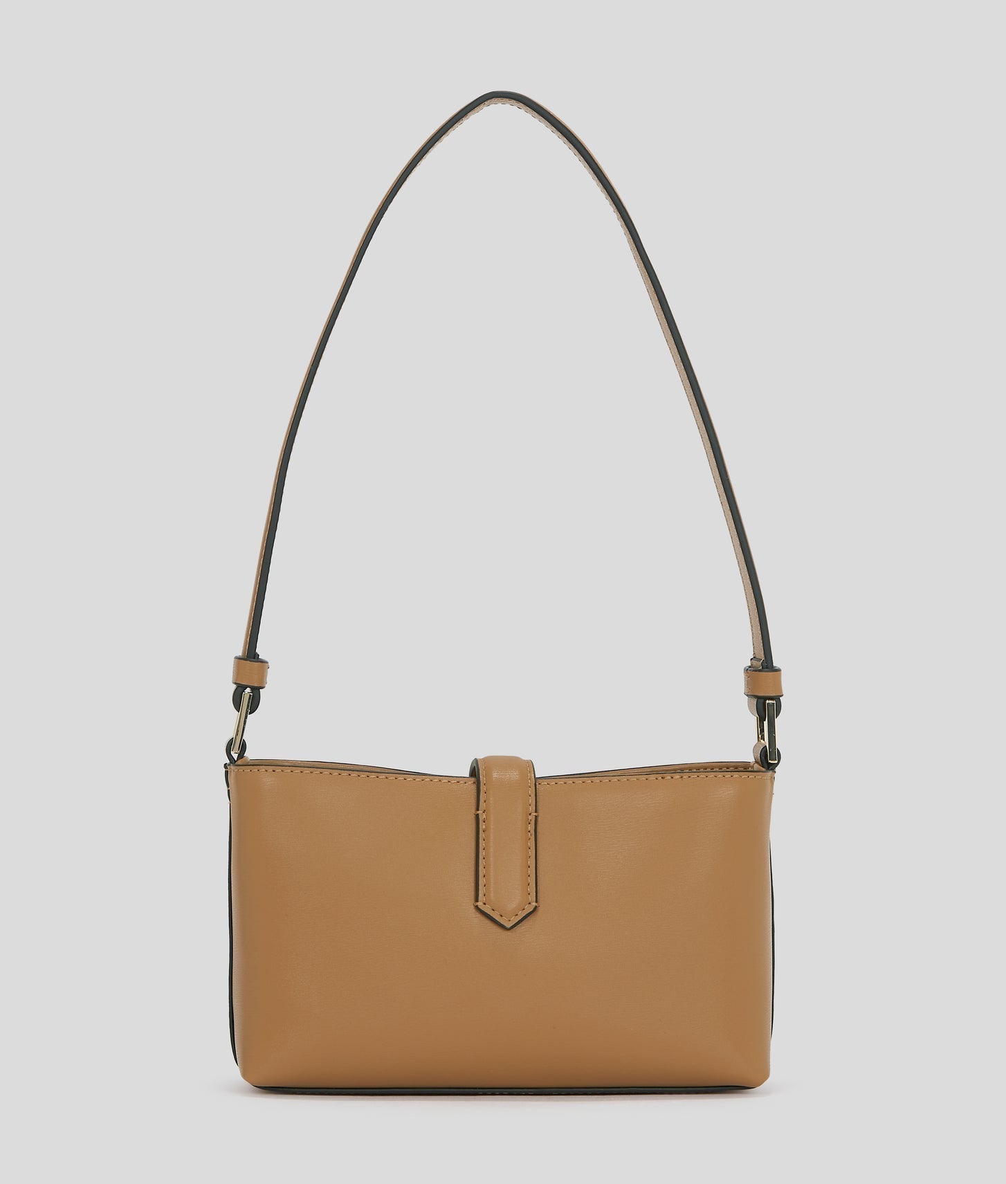 KarlLagerfeld Kautograph Padlock Shoulder Pouch Caramel