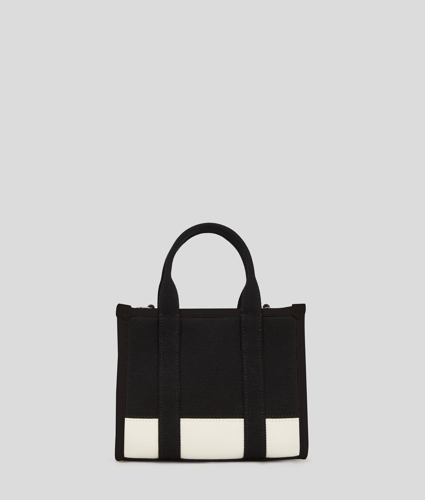 KarlLagerfeld Rue St-Guillaume Mini Tote Bag Cannoli Cream-Black