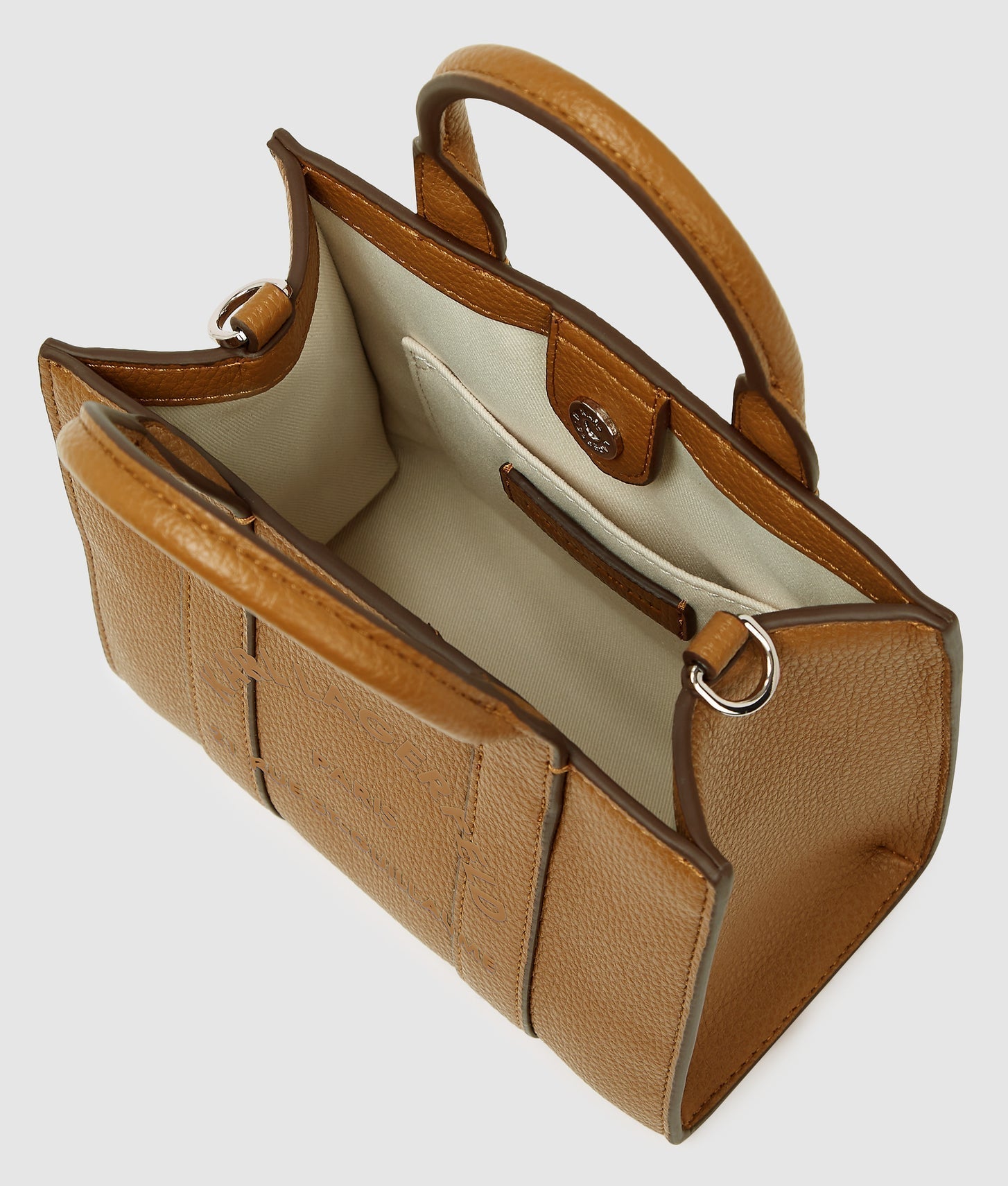 KarlLagerfeld Rue St-Guillaume Mini Tote Bag Caramel