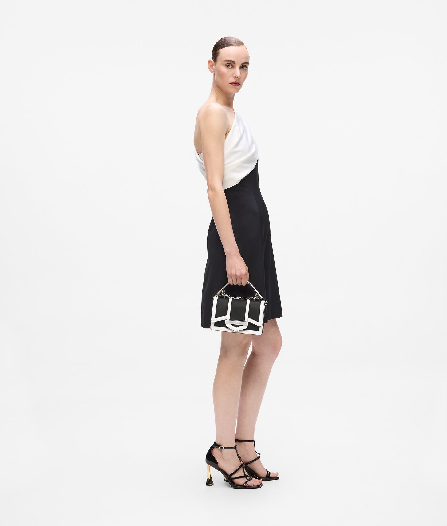 KarlLagerfeld Knova Small Crossbody Bag Black/White