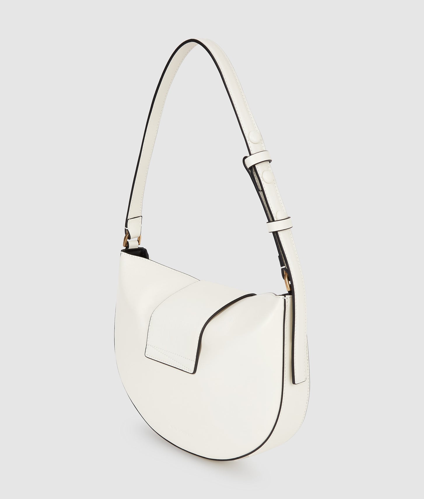 KarlLagerfeld Ksignature Moon Bag Off White